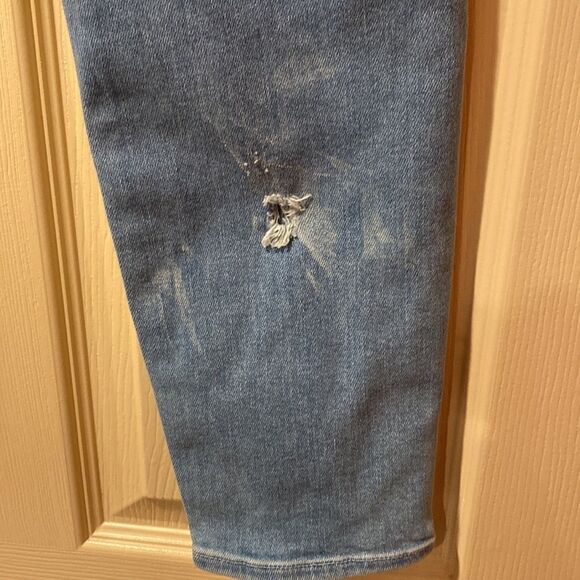 Mother The Looker Crop Skinny Jeans in Swimming Pool Sunday - Picture 7 of 10